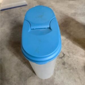 Blue and White Storage Container